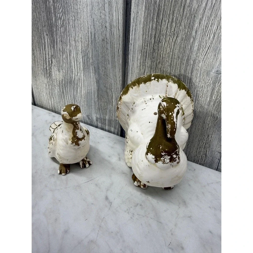 Vintage Lefton Turkey Salt and Pepper Shakers Set 1241 Japan Thanksgiving Decor